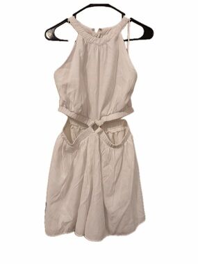 Sleeveless Cream Cutout One Piece with Shorts